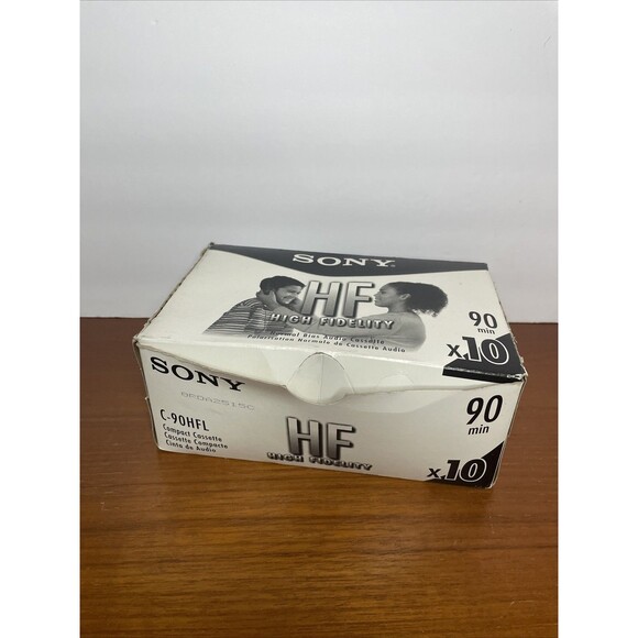 10 Sony HF60 Blank Cassette Tapes 90 Minutes Hi-Fi Recording NEW Sealed - Picture 6 of 6